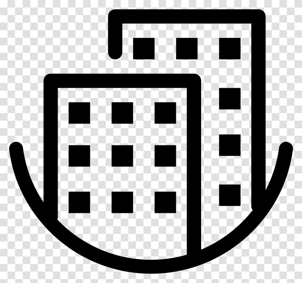 Hotel Office Building Icon, First Aid, Rug, Stencil Transparent Png