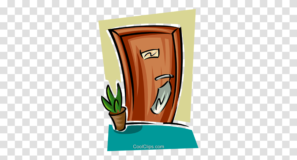 Hotel Room Door Royalty Free Vector Clip Art Illustration, Plant, Leisure Activities, Drum, Percussion Transparent Png