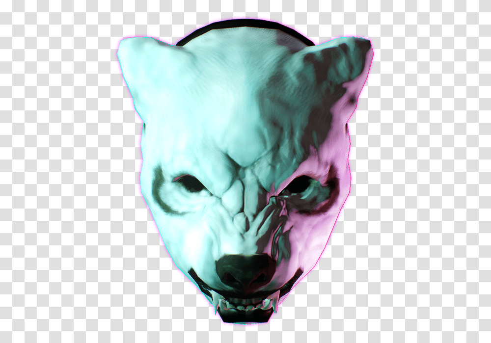 Hotline Miami D Payday 2 Hotline Miami Wolf, Head, Dog, Animal, Mammal Transparent Png