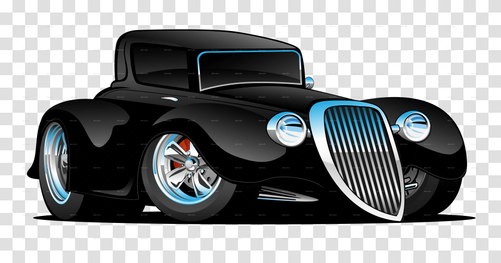 Hotrod Coupe Cartoon Vector Hot Rod Cartoon Cars, Vehicle, Transportation, Tire, Light Transparent Png