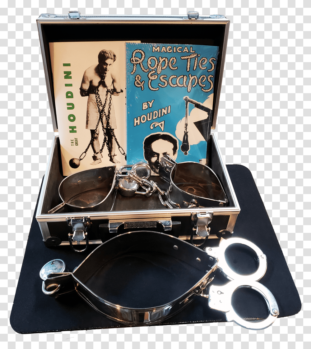 Houdini Escape SetTitle Houdini Escape Set Houdini Handcuffs, Person, Human, Musical Instrument Transparent Png