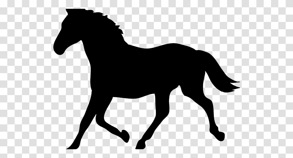 Hound Clipart Horse Stencil Of A Horse, Silhouette, Mammal, Animal, Colt Horse Transparent Png