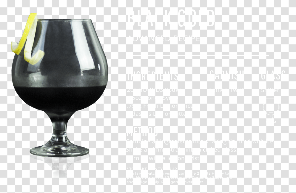 Hounds Vodka Black Gold Cocktail Snifter, Glass, Goblet, Beverage, Drink Transparent Png