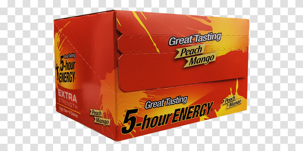 Hour Energy Xtra Peach Mango Carton, Box, Cardboard, Package Delivery Transparent Png
