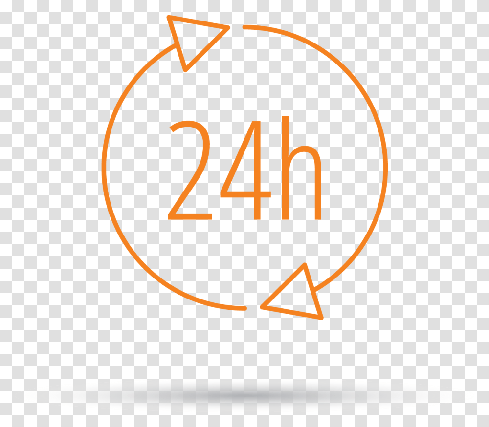 Hour Orange Icon Image With No Open 24 Hour, Number, Symbol, Text, Dynamite Transparent Png