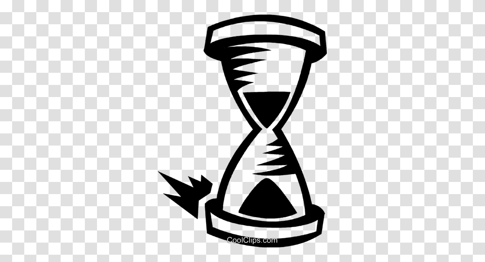 Hourglass Royalty Free Vector Clip Art Illustration, Poster, Advertisement, Stencil Transparent Png