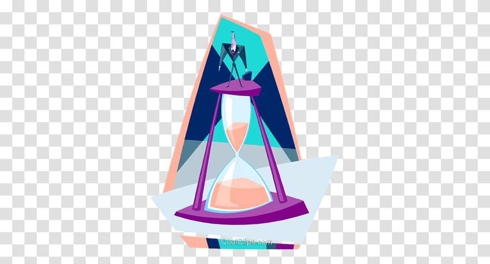 Hourglass Running Out Of Time Royalty Free Vector Clip Art, Triangle Transparent Png