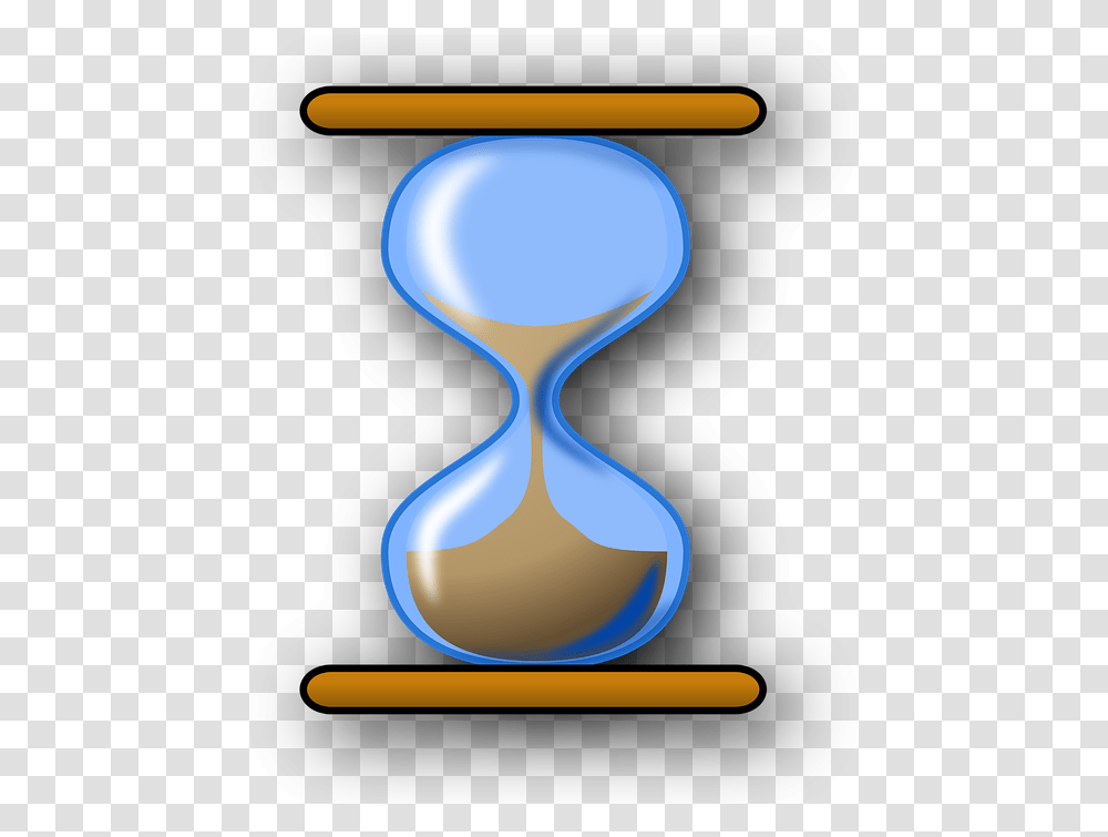 Hourglass Sand Blue Glass Time Hour Clock Watch Things To Measure Time, Spoon, Cutlery Transparent Png