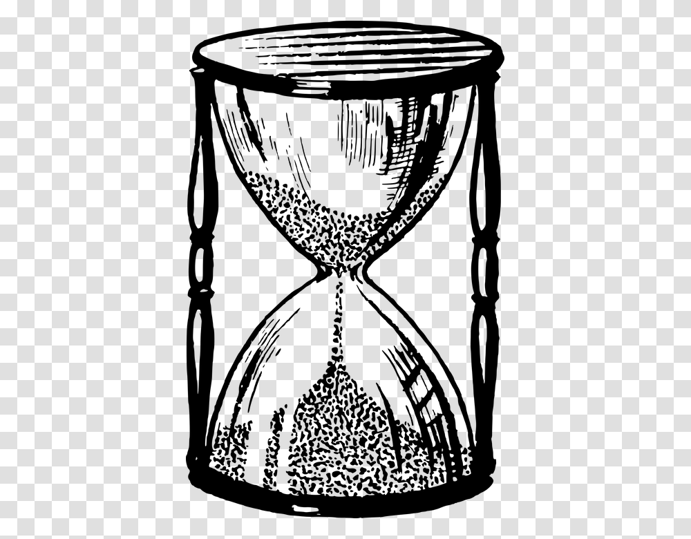 Hourglass Sand Clock Sand Timer Sand Watch Timer Hour Glass Clipart Black And White, Gray, World Of Warcraft Transparent Png