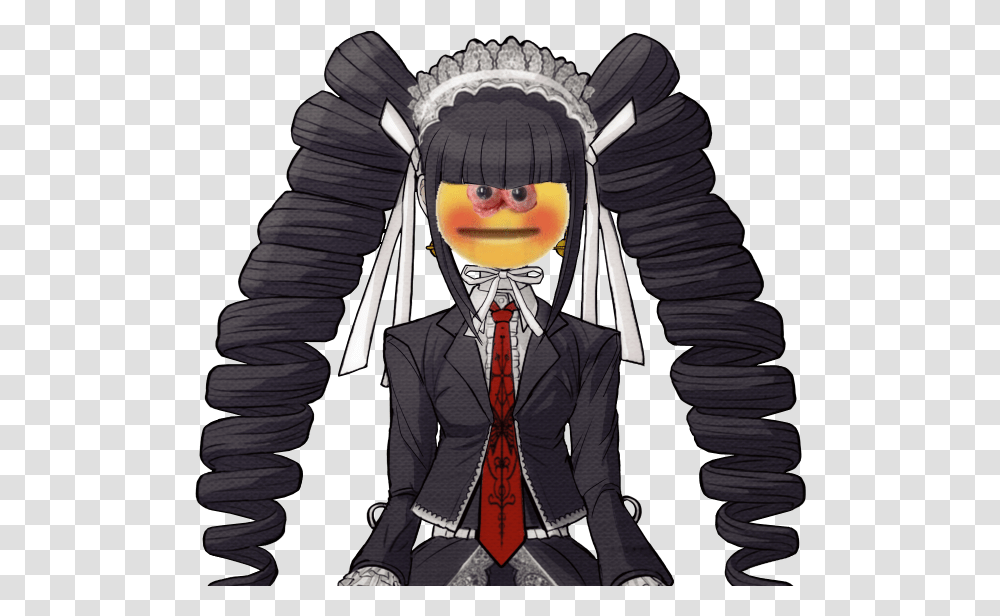 Hourly Cursed Celeste For Her Birthday 3 Vibe Check Celestia Ludenberg Sprites, Tie, Person, Clothing, Comics Transparent Png