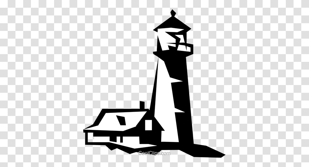 House Beside A Lighthouse Royalty Free Vector Clip Art, Tower, Architecture, Building, Spire Transparent Png