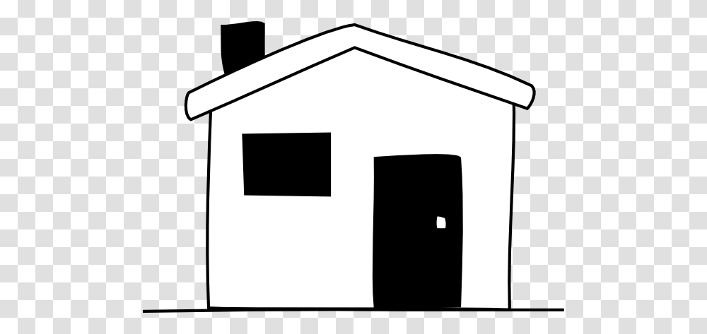 House Black And White House Outline Cliparts Free Download Clip, Building, Housing, Mailbox, Outdoors Transparent Png