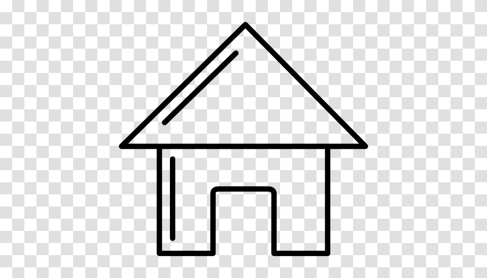 House Building Outline, Den, Triangle, Dog House Transparent Png