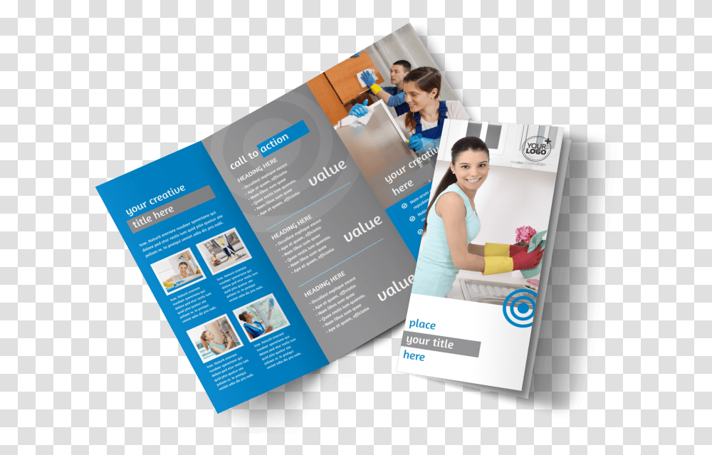House Cleaning Service Brochure Template Preview Cleaning Service Brochure, Advertisement, Poster, Flyer, Paper Transparent Png