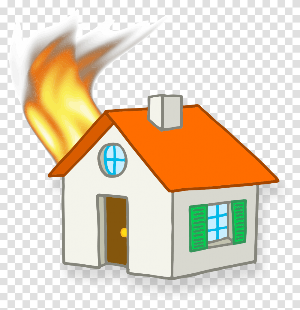 House Clip Art Cartoon Houses On Fire 1181x1181 Cartoon Small House Fire, Light, Den Transparent Png