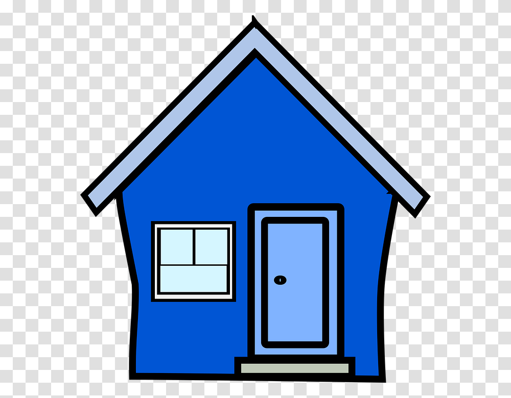 House Clipart Blue, Housing, Building, Den, Dog House Transparent Png