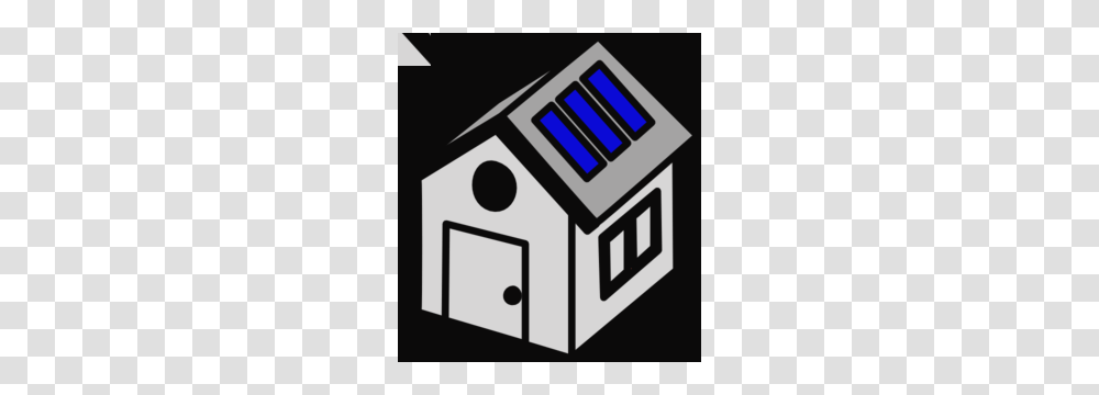 House Clipart Solar, Mailbox, Letterbox, Building, Stencil Transparent Png
