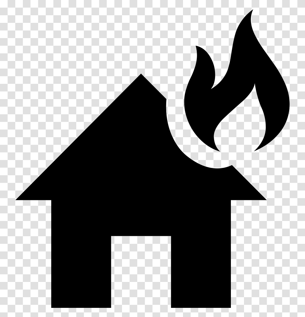House Fire House Fire Icon, Stencil, Axe, Tool, Cross Transparent Png