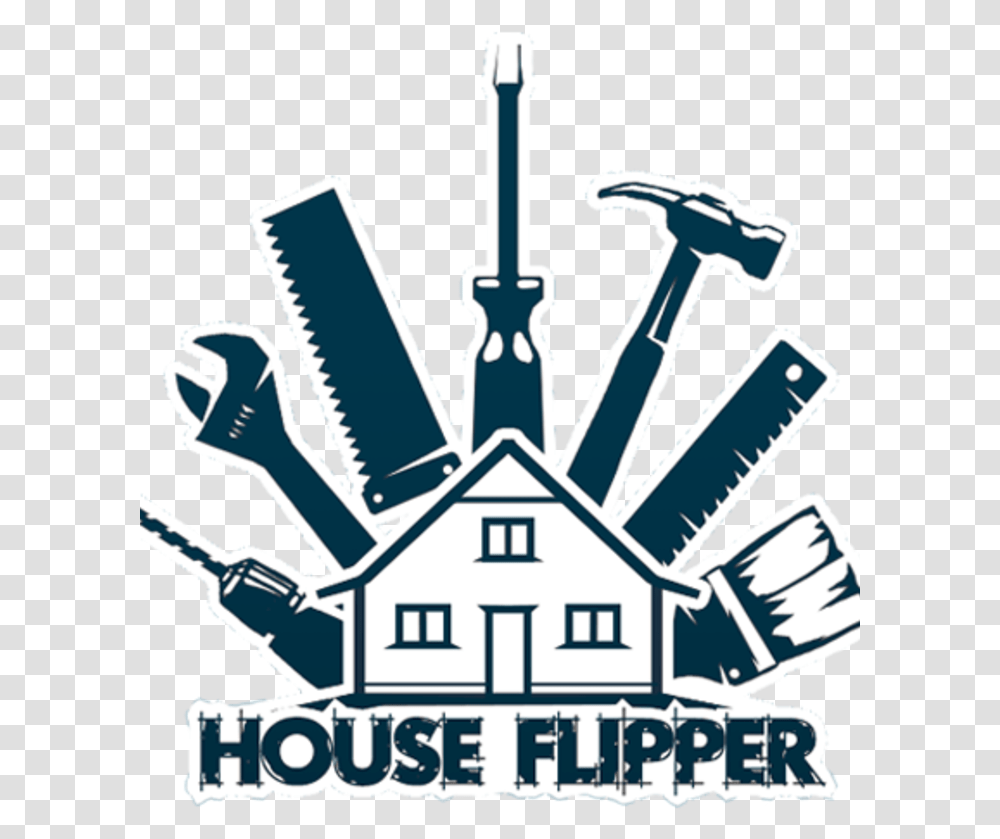 House Flipper Logo, Emblem, Crowd Transparent Png