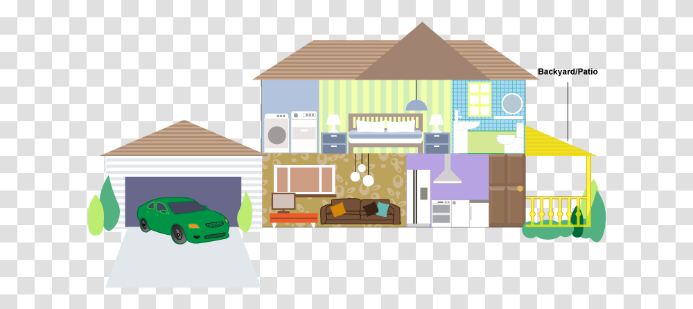 House, Floor Plan, Diagram, Building, Housing Transparent Png