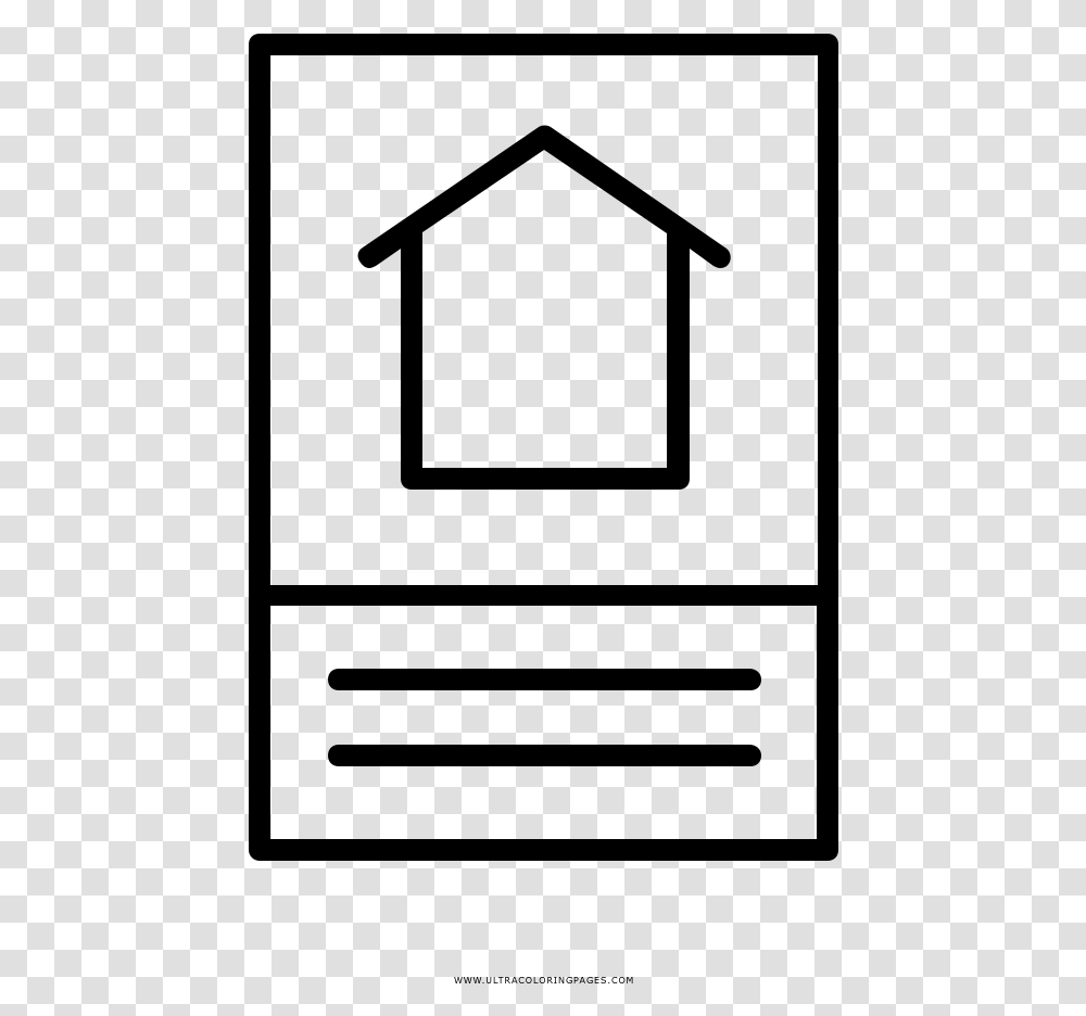 House For Sale Coloring Page, Gray, World Of Warcraft Transparent Png
