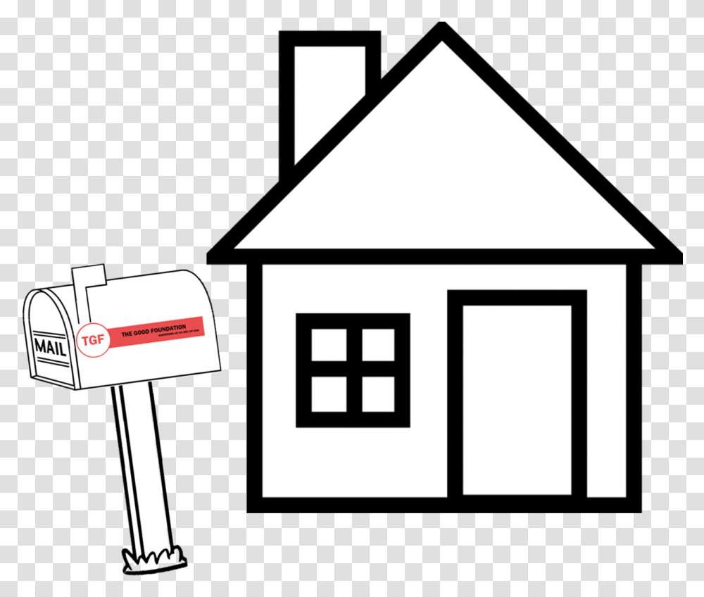 House Foundation Clipart House Outline Clipart, Housing, Building, Mailbox, Letterbox Transparent Png