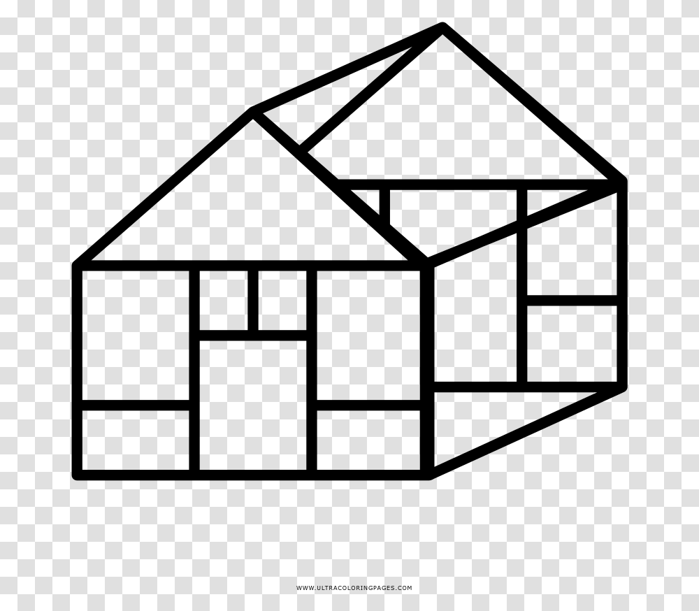 House Frame Coloring Page, Gray, World Of Warcraft Transparent Png