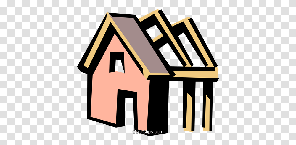 House Frame Royalty Free Vector Clip Art Illustration, Wood, Building, Nature, Outdoors Transparent Png