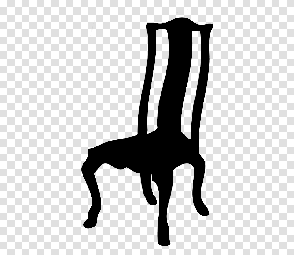 House Furniture Clipart Banner Black And White Old Chair Silhouette, Gray, World Of Warcraft Transparent Png