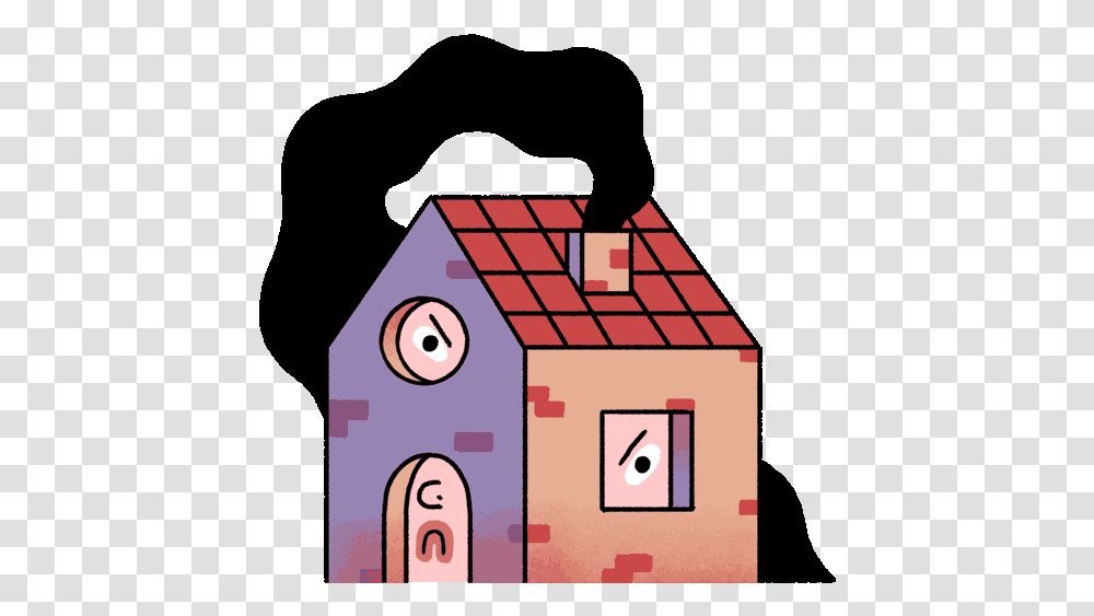 House Gif Cartoon, Housing, Building, Tree, Plant Transparent Png