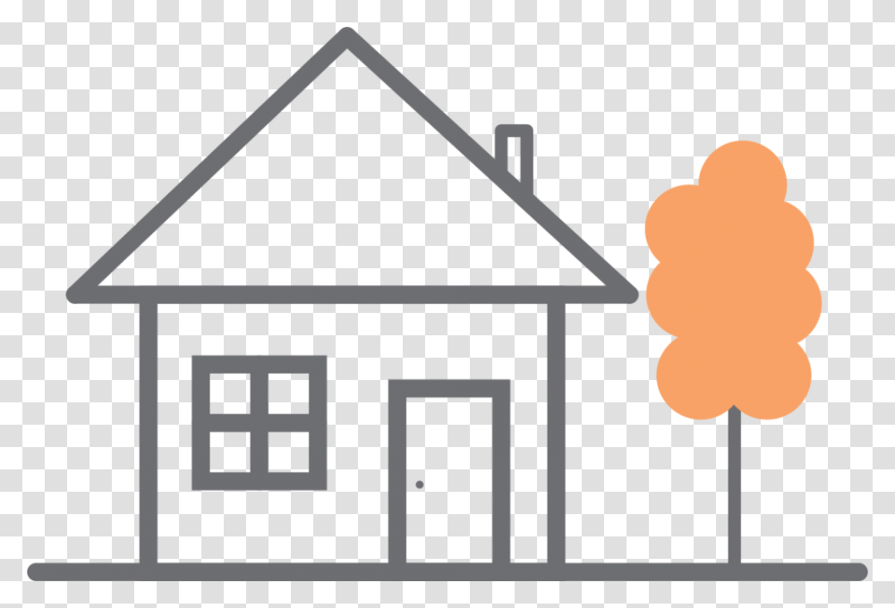 House Home Clip Art Black And White, Housing, Building, Postal Office Transparent Png