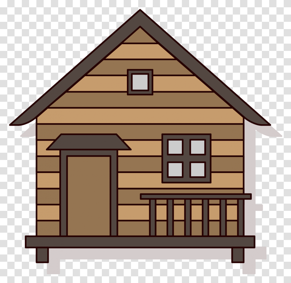 House Hut Forest Cottage Cartoon Cabin Cartoon Cabin, Housing, Building, Log Cabin Transparent Png