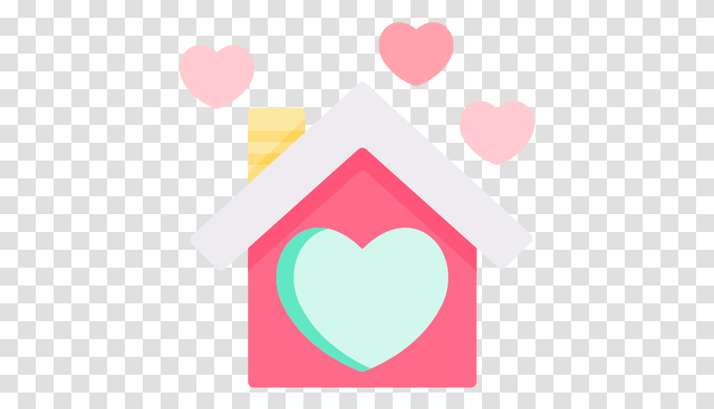 House Icon Background Home Love Icon, Heart, Envelope, Greeting Card, Mail Transparent Png