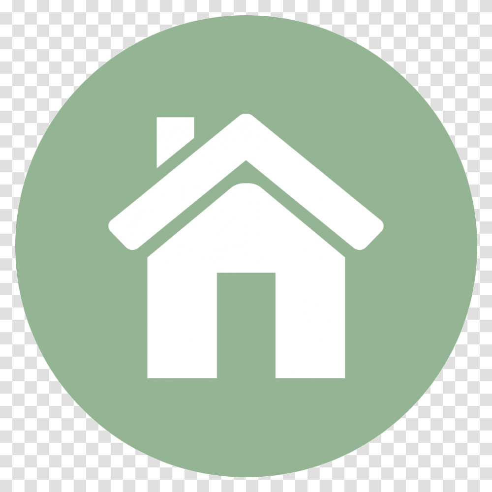 House Icon Grey, Recycling Symbol, Logo Transparent Png