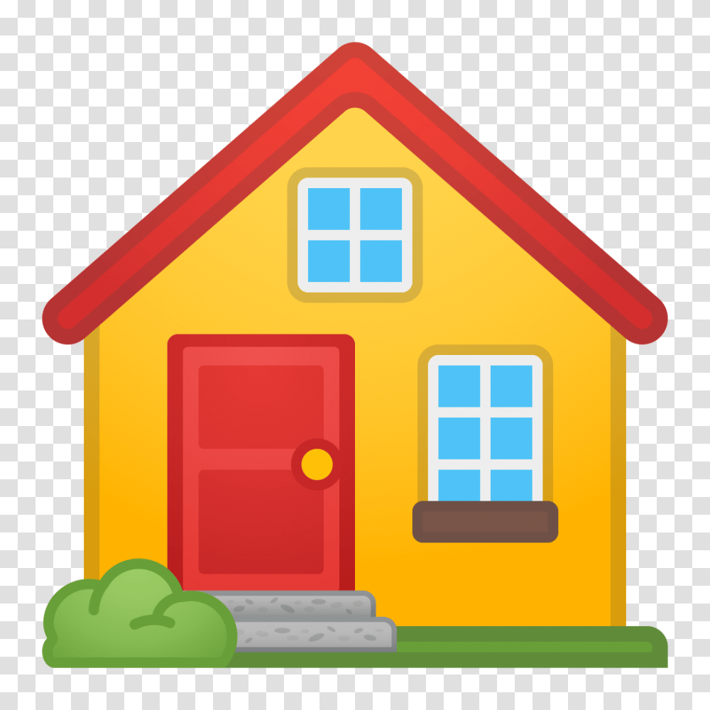 House Icon Noto Emoji Travel Places Iconset Google, Housing, Building, Cabin, Road Sign Transparent Png
