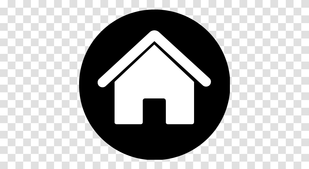 House Icon Round Image With No Round House Icon, Lamp, Stencil, Symbol, Label Transparent Png