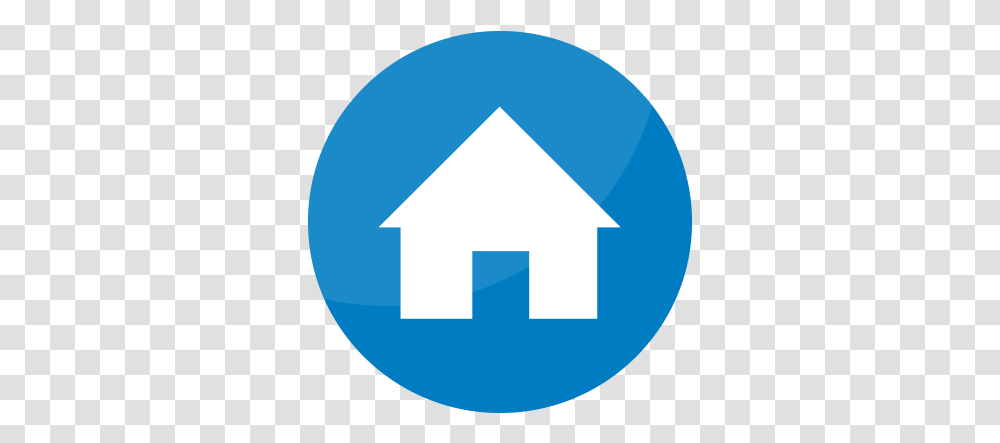 House Icon Vector And Blue Address Logo, Symbol, Sign, Recycling Symbol, Light Transparent Png