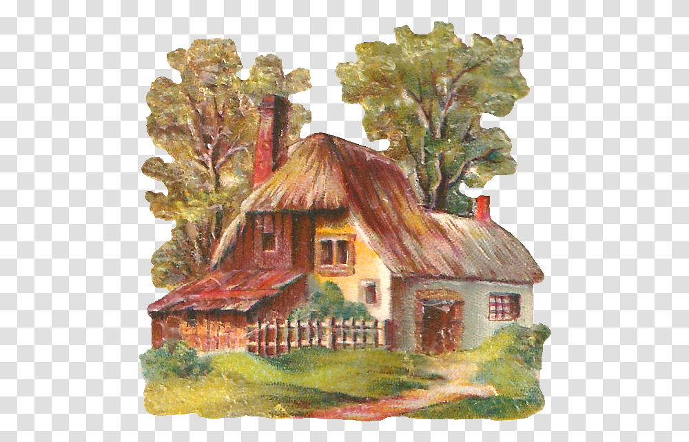 House In The Country Pixel Country House Clipart, Painting, Housing, Building, Cottage Transparent Png