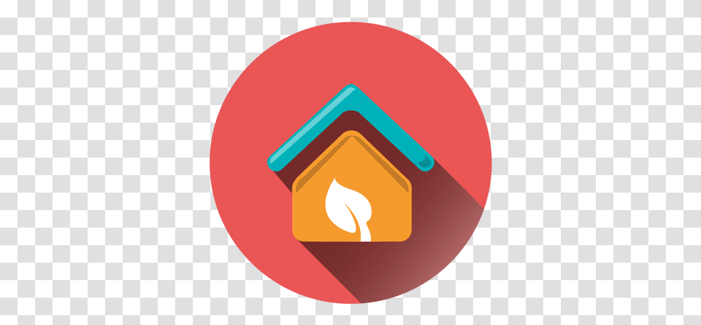 House Leaf Circle Icon & Svg Vector File Icon Circle House, Light, Ball, Fire, Face Transparent Png