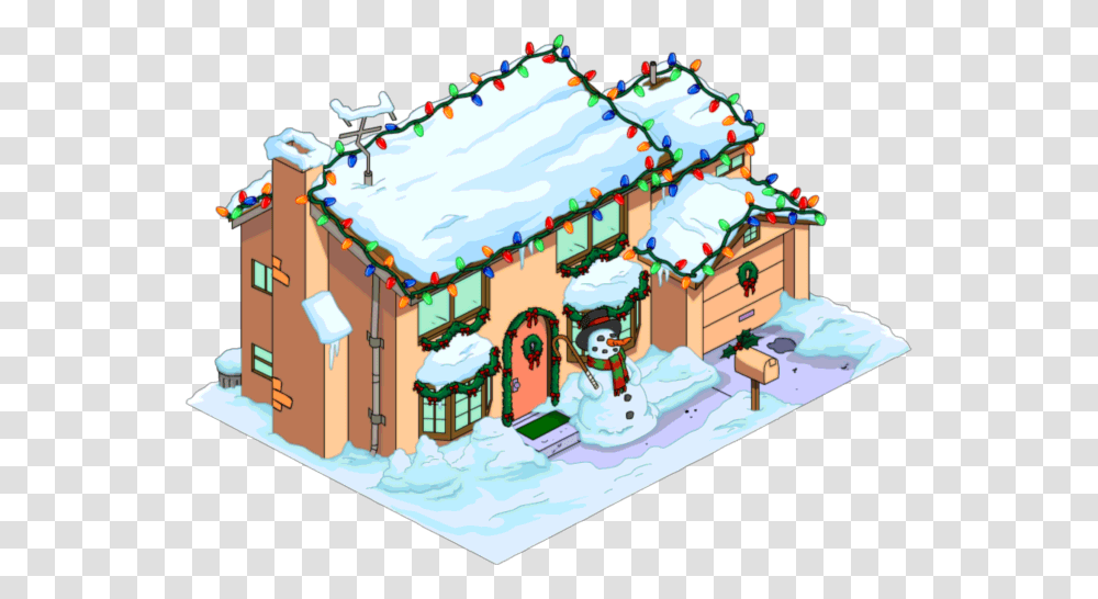 House Light Simpsons House Ginger Bread House, Cookie, Food, Biscuit, Birthday Cake Transparent Png