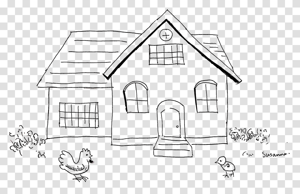 House, Nature, Outdoors, Building, Housing Transparent Png