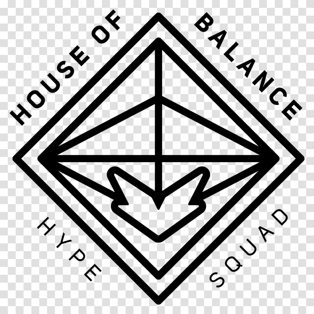 House Of Balance Hypesquad, Triangle, Star Symbol, Utility Pole Transparent Png