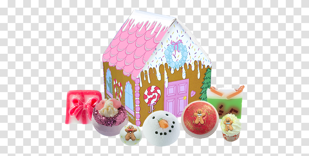 House Of Sugar And Spice Gift Pack Gingerbread Bomb Cosmetics Bomb Cosmetics Christmas, Food, Cream, Dessert, Creme Transparent Png