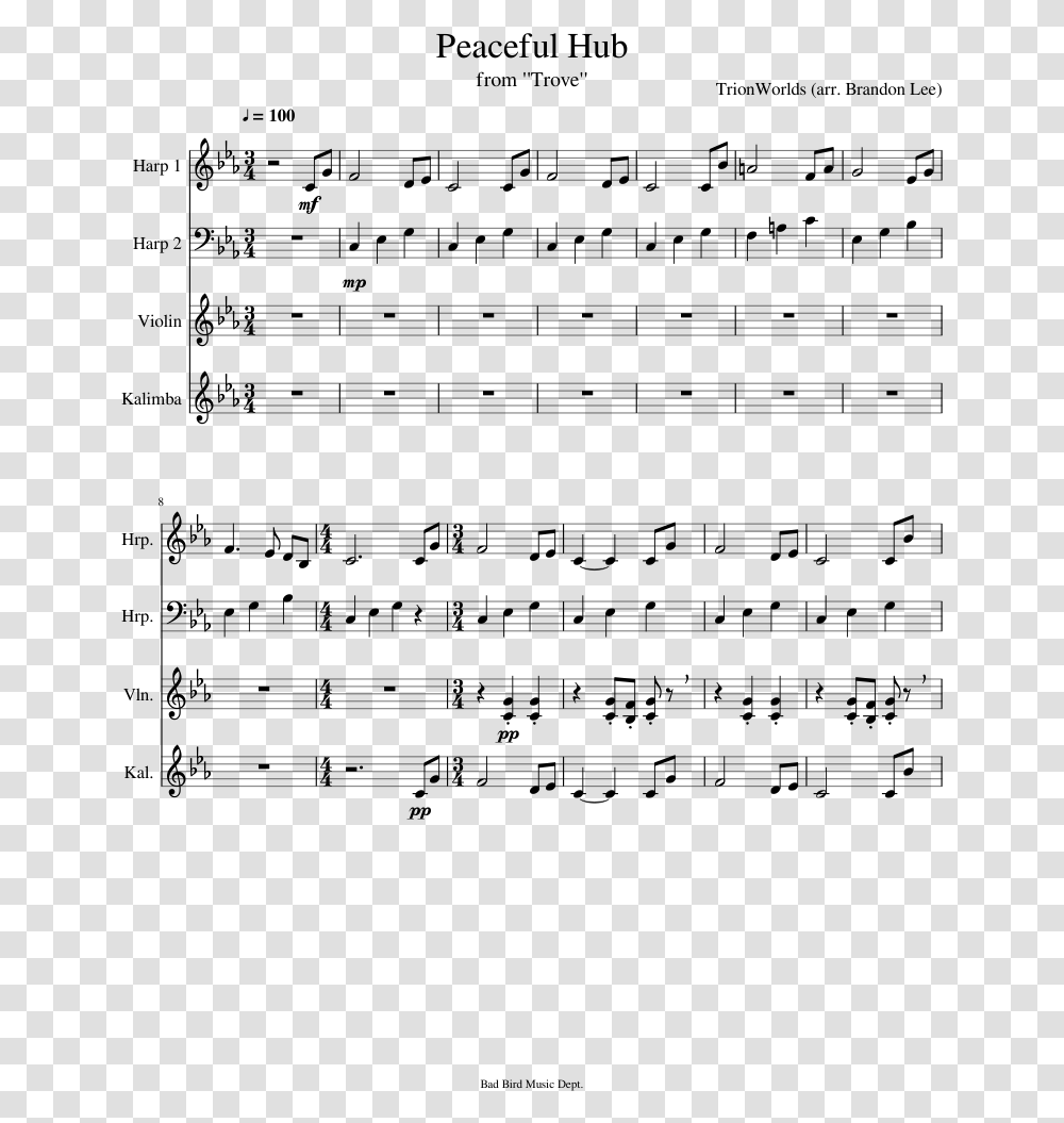 House Of Woodcock Sheet Music, Gray, World Of Warcraft Transparent Png