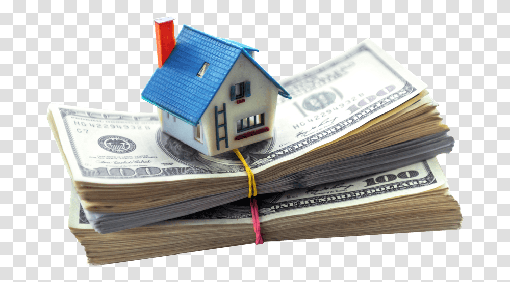 House On Stacks House Money, Dollar, Wristwatch Transparent Png