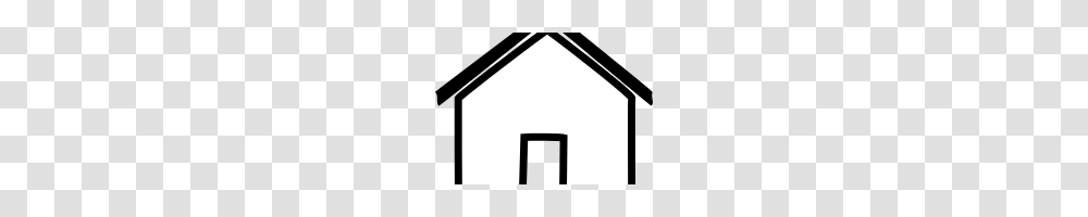 House Outline Clipart White House Black And White Clip Art House, Triangle Transparent Png