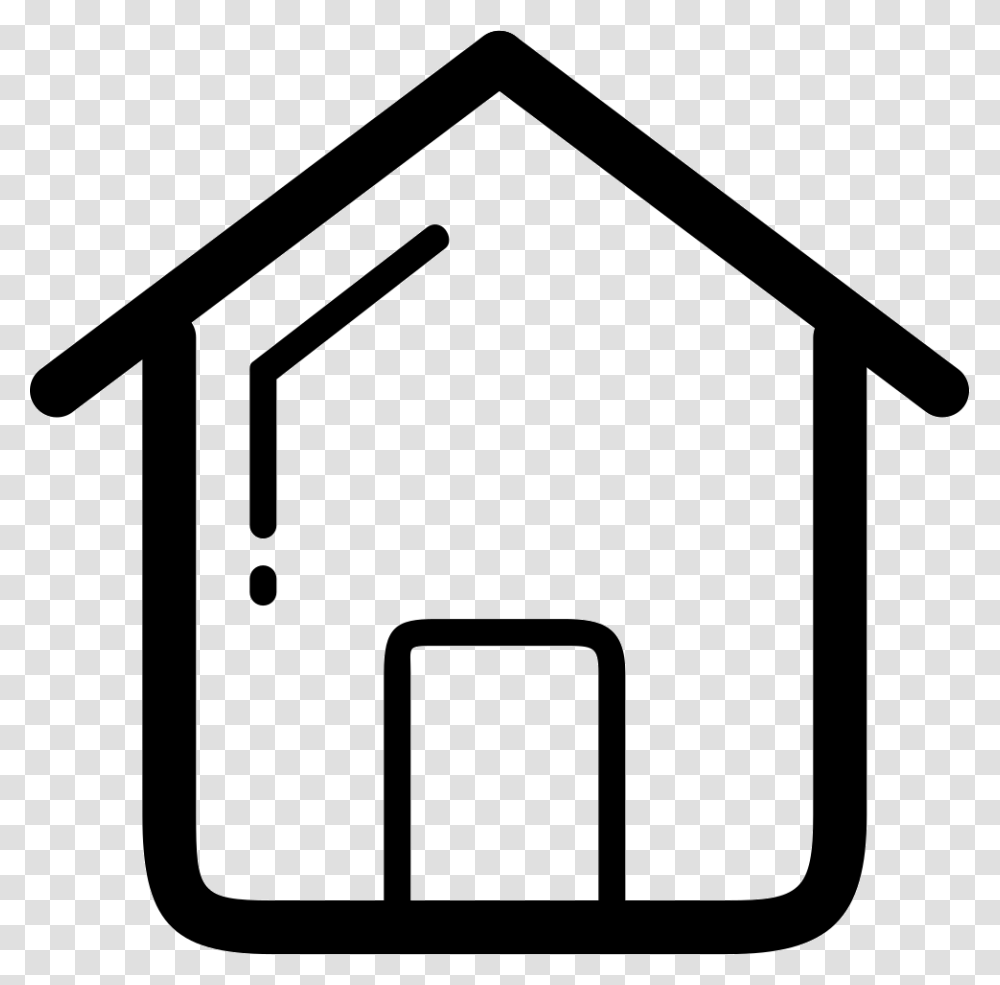 House Outline Icon Free Download, Mailbox, Letterbox, Number Transparent Png