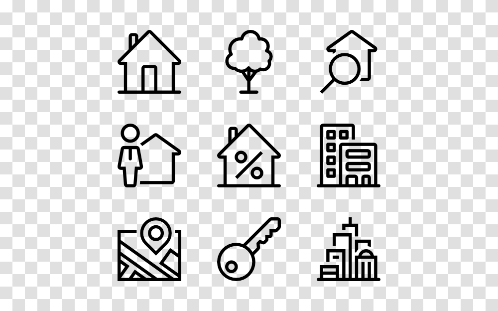 House Outline Icons, Gray, World Of Warcraft Transparent Png