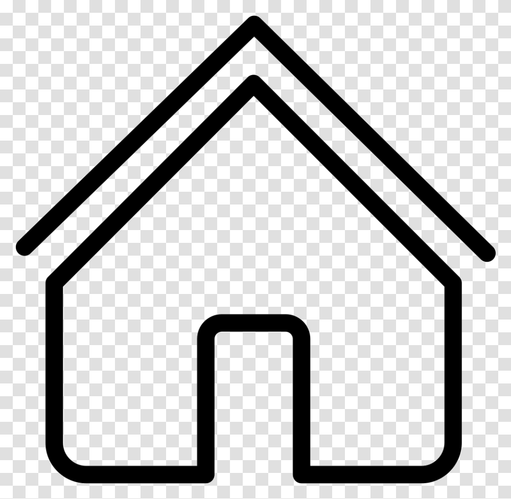 House Outline, Sign, Triangle, Mailbox Transparent Png