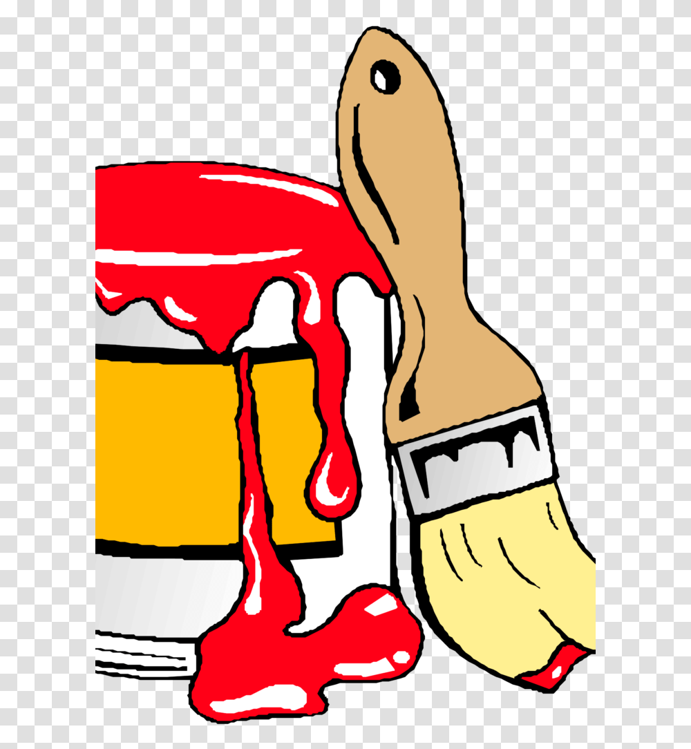House Paint Clipart Brush Clip Art Crown, Beverage, Drink, Label Transparent Png